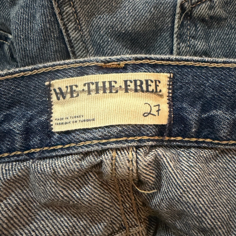 NWT Free People x We The Free Ghost Town High Rose Long Shorts / Jorts - Picture 11 of 14